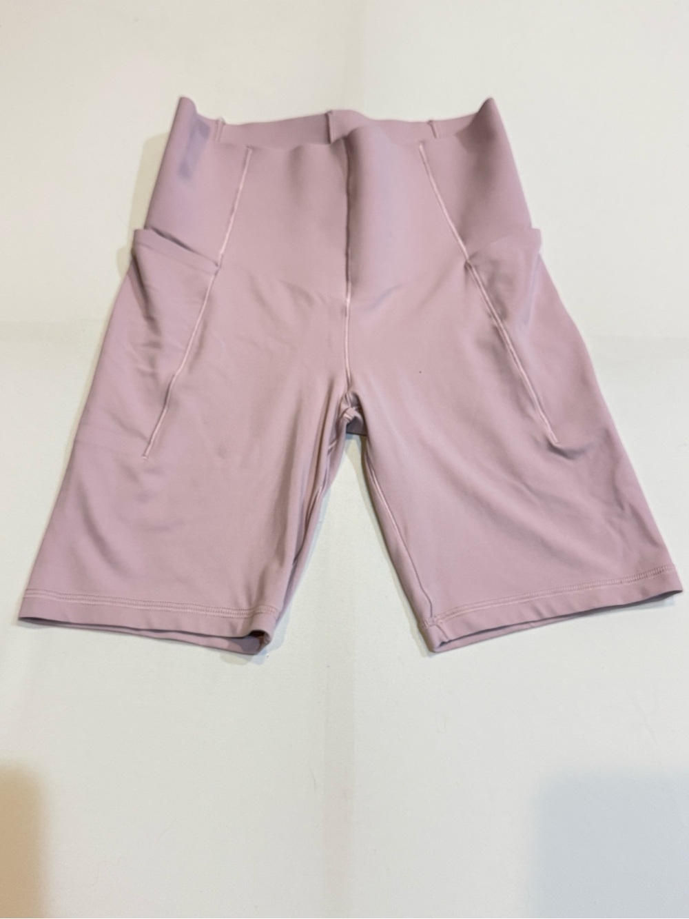Offline by Aerie High Rise Biker Shorts Mauve Pink Side Pocket Activewear Sz: S - Picture 2 of 11